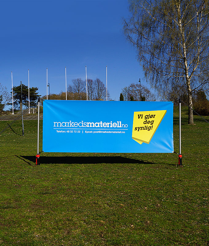 Bannerstand display stand fra Markedsmateriell
