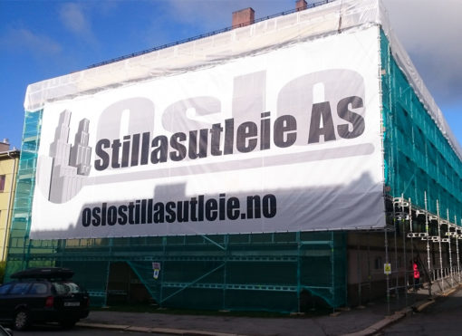 Mesh Banner Oslo Stilasutleie - Markedsmateriell