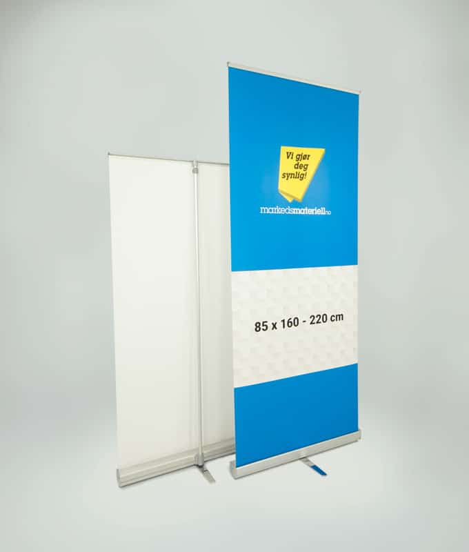 Rollup Premium Banner Stativ display fra Markedsmateriell.no