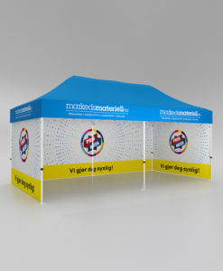 Telt med trykk 3x6 meter, reklametelt fra Markedsmateriell.no