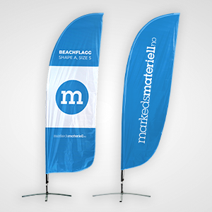 Beachflagg Standard, Eksklusiv og Megaflagg