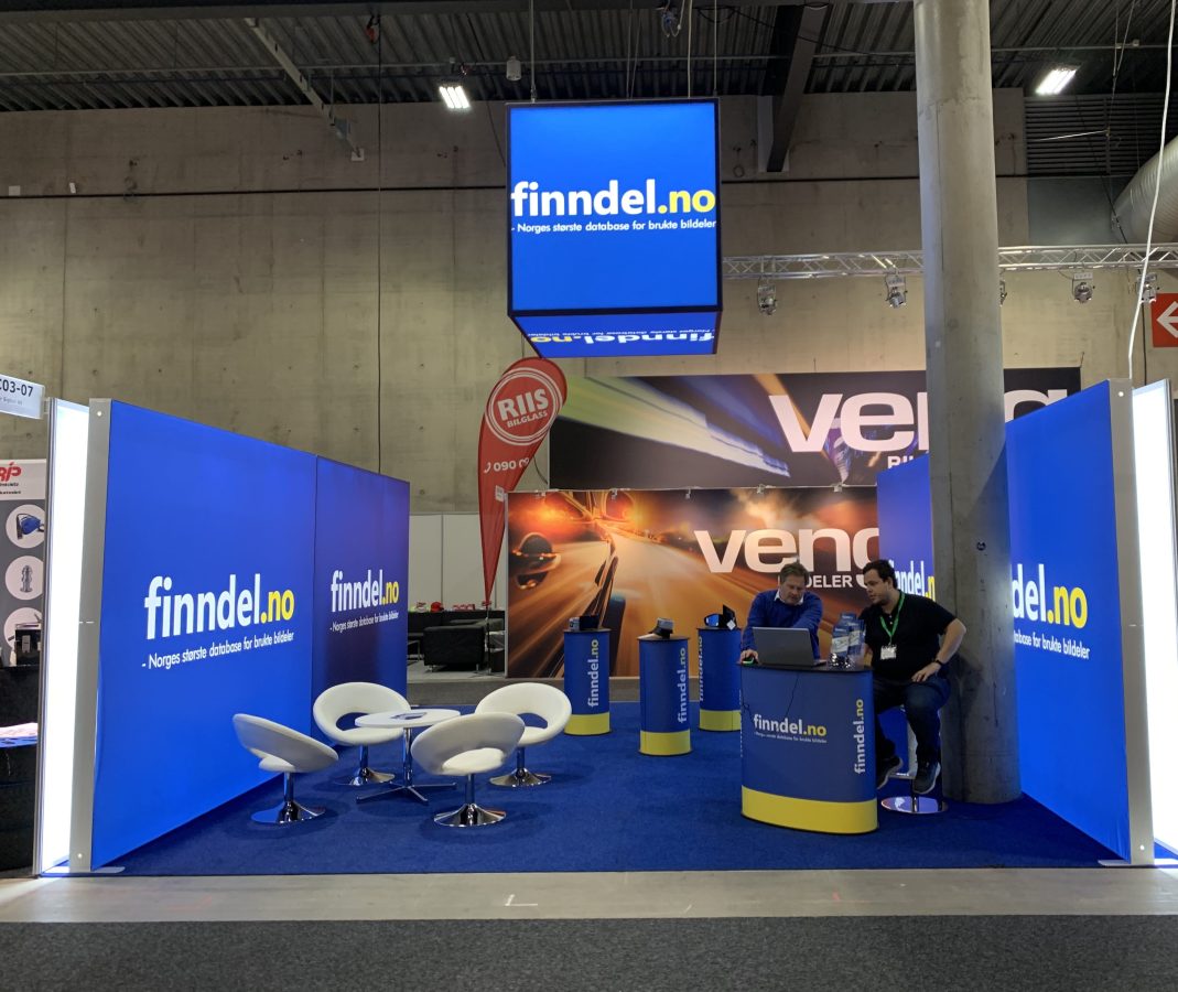 Finndel.no messestand