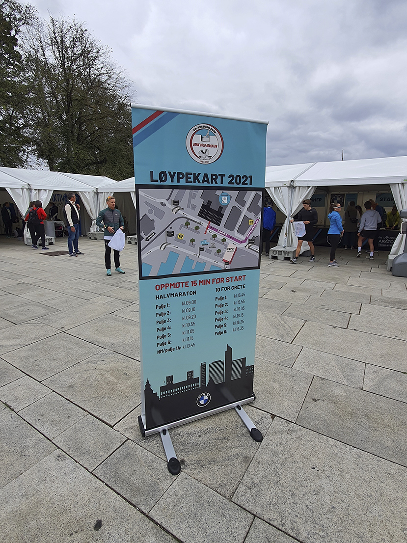 Roll-up bannere til Oslo – brukt ved Oslo-arrangement