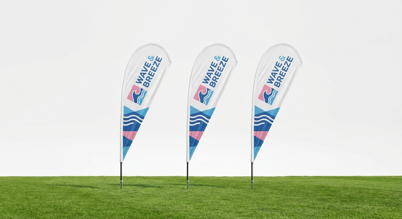 Beachflagg til butikk og retail