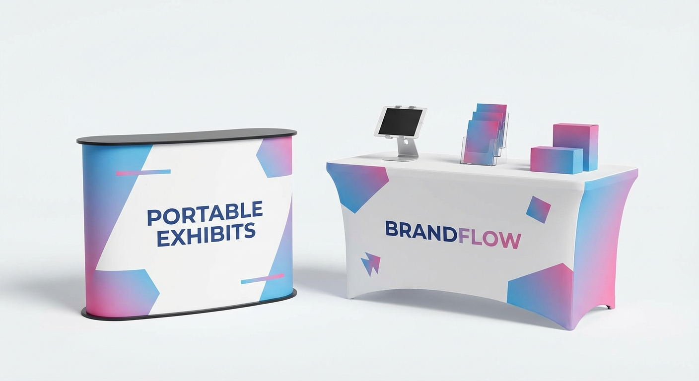 Trykket bordduk messebord