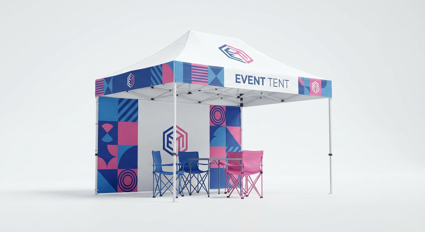 Markedstelt og messetelt til torghandel og utendørs marked