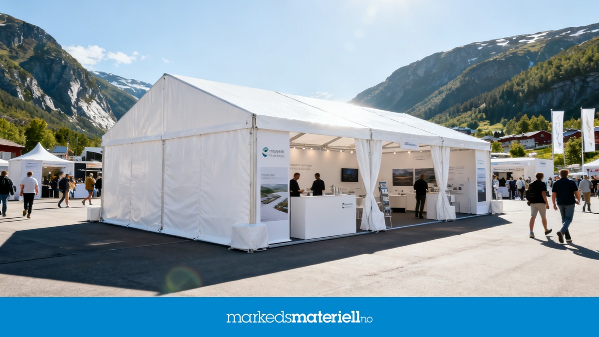 Ny kolleksjon messetelt 2026 fra Markedsmateriell