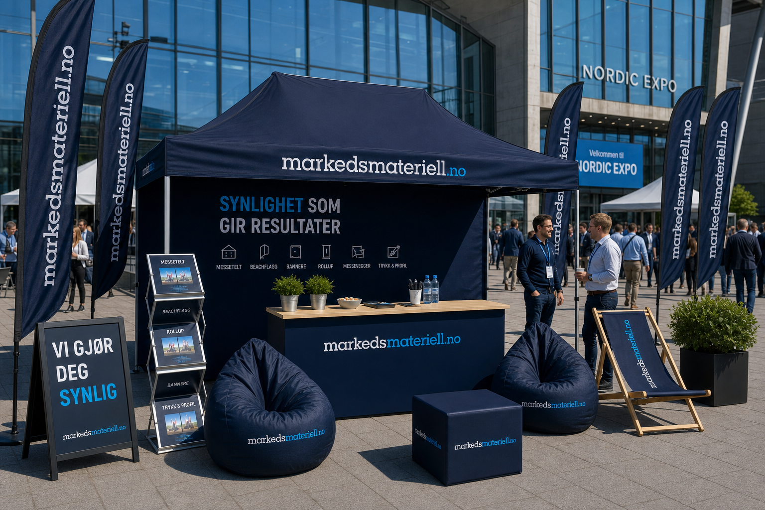Profesjonell messestand expo — Markedsmateriell.no