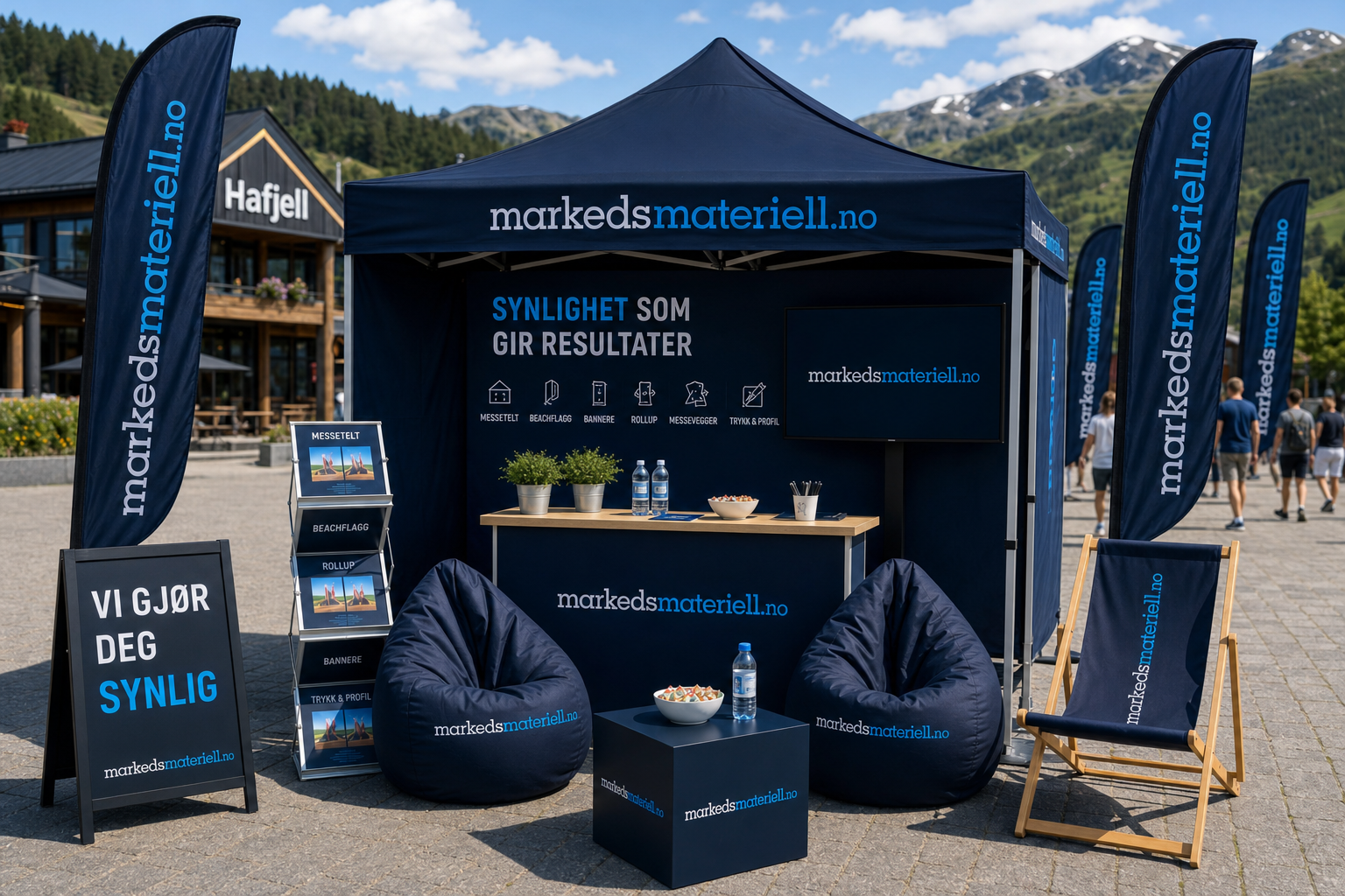 Messestand fjord og fjell — Markedsmateriell.no
