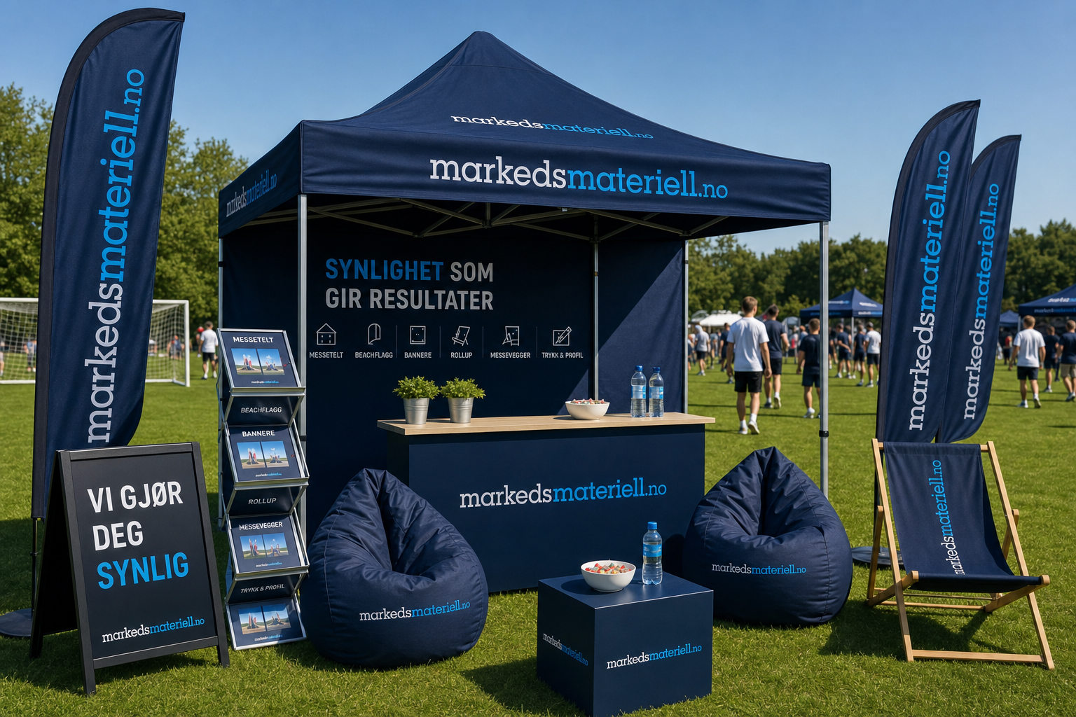 Messestand utendørs — Markedsmateriell.no