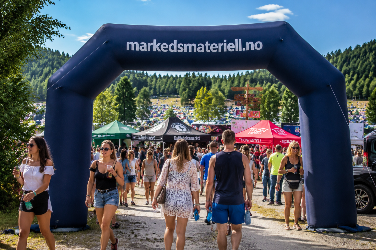 Oppblåsbar portal festival — Markedsmateriell.no